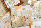 Vintage Letter Stamp Stickers