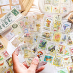 Vintage Letter Stamp Stickers