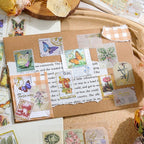 Vintage Letter Stamp Stickers