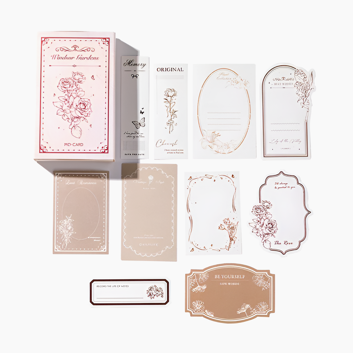 Vintage Loose Leaf Decorative Scrapbooking Stickers