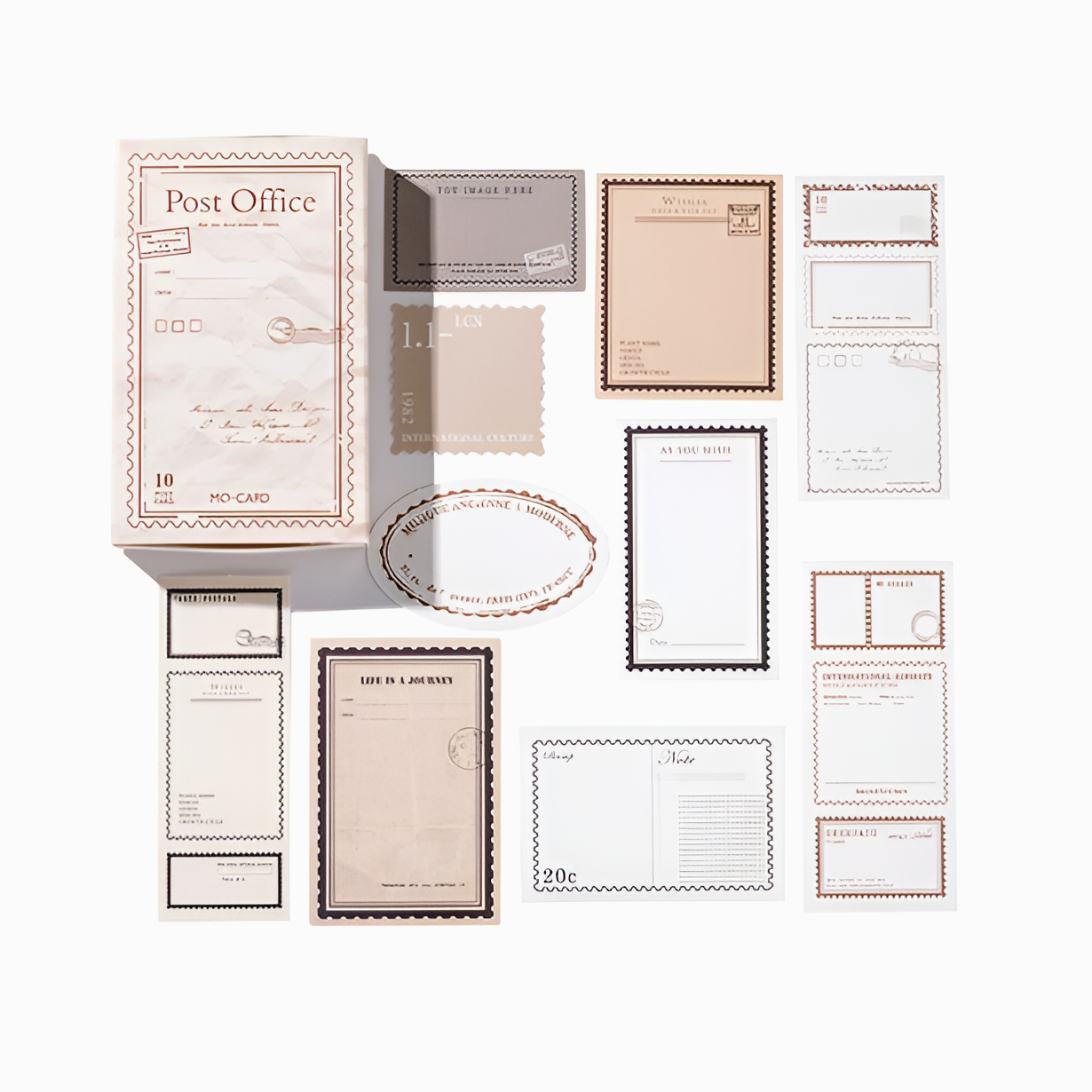Vintage Loose Leaf Decorative Scrapbooking Stickers