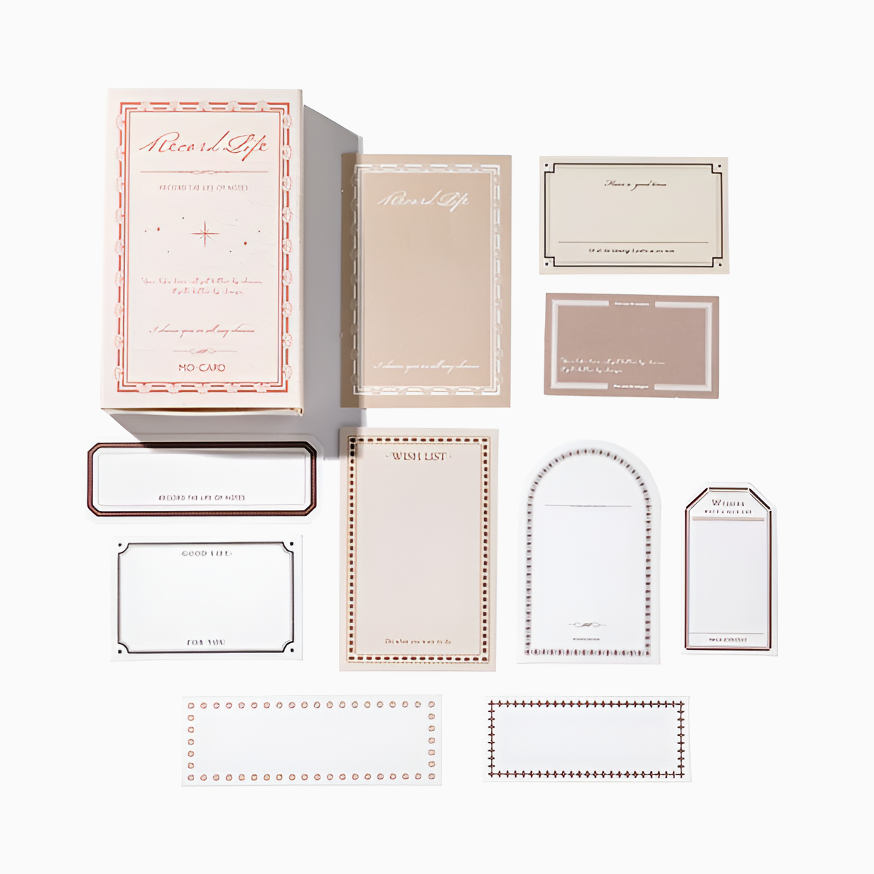 Vintage Loose Leaf Decorative Scrapbooking Stickers
