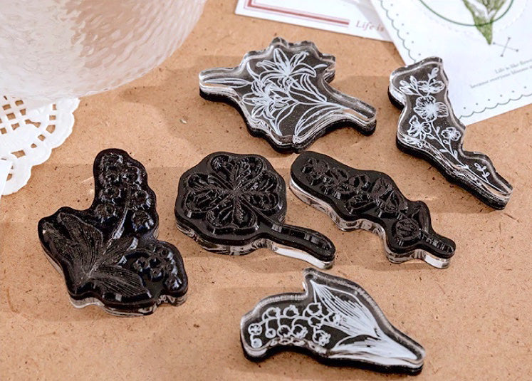 Vintage Plant Acrylic Stamps