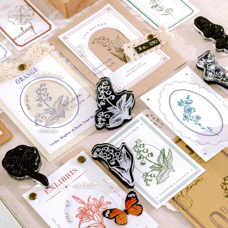 Vintage Plant Acrylic Stamps