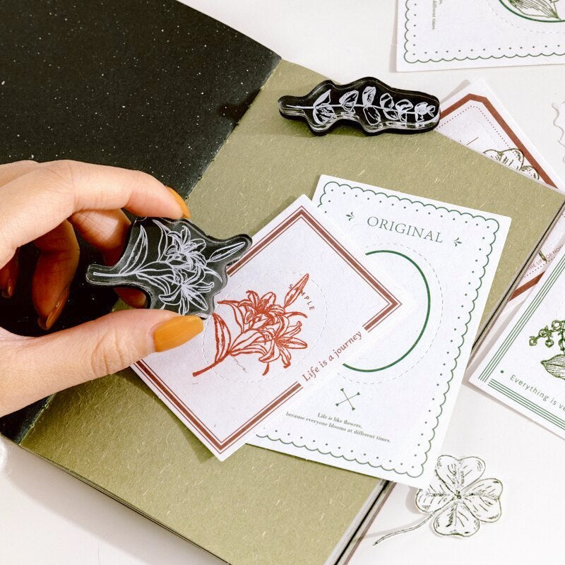 Vintage Plant Acrylic Stamps