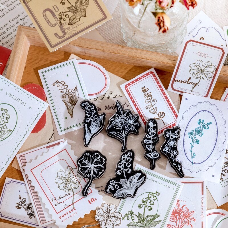 Vintage Plant Acrylic Stamps
