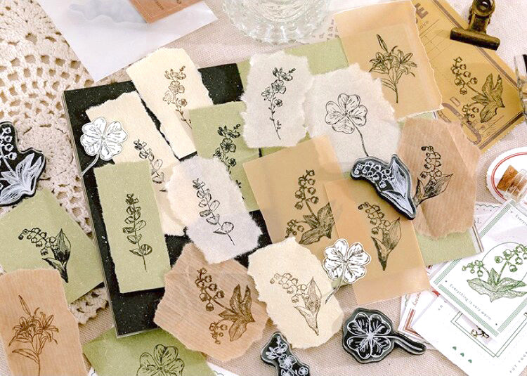 Vintage Plant Acrylic Stamps