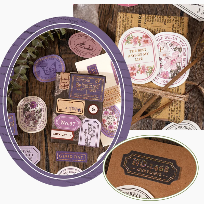 Vintage Seal Boxed Journaling Stickers