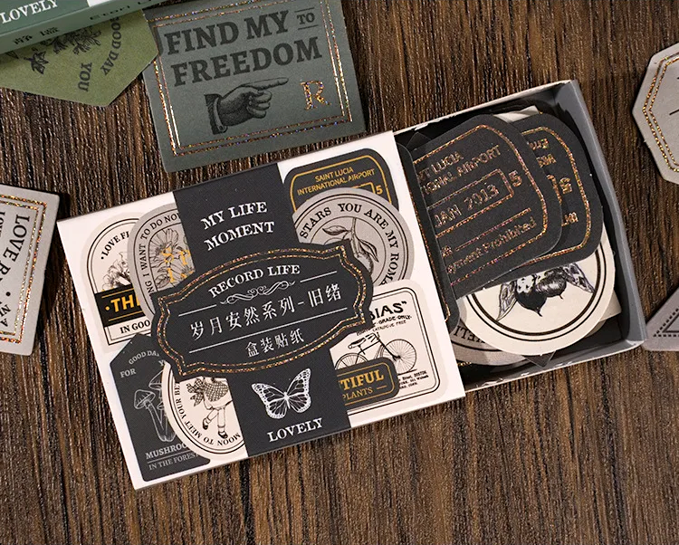 Vintage Seal Boxed Journaling Stickers