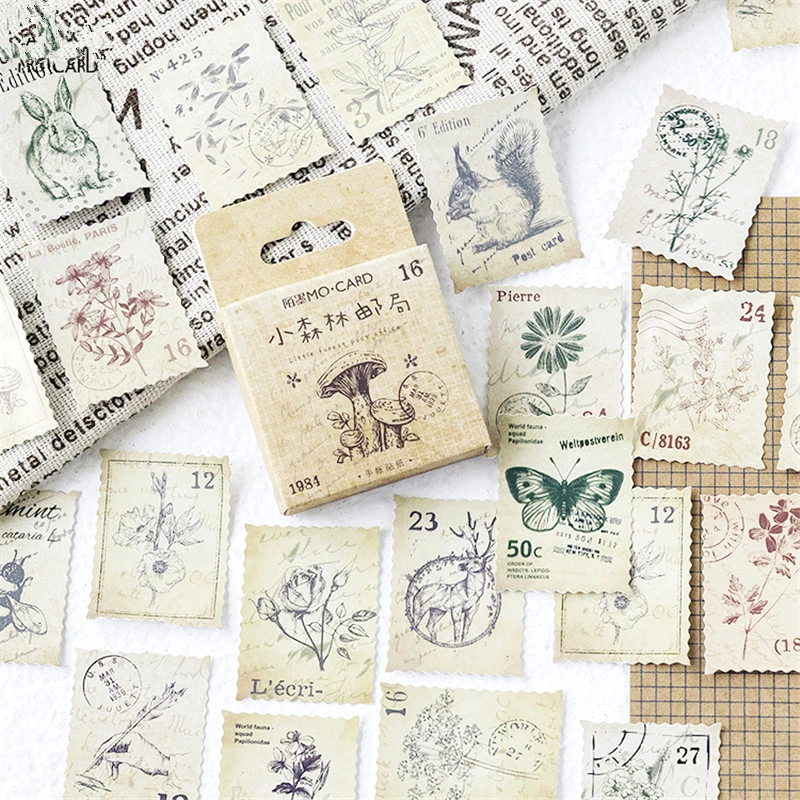 Vintage Stamp Stickers
