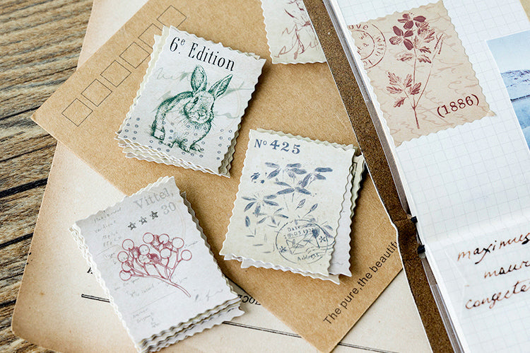 Vintage Stamp Stickers