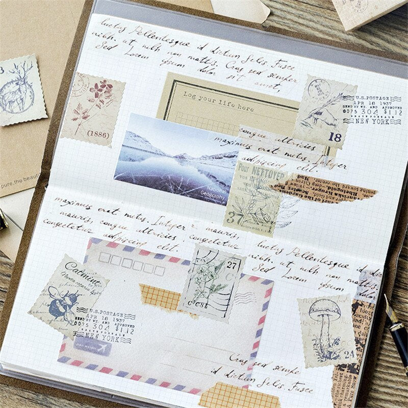 Vintage Stamp Stickers