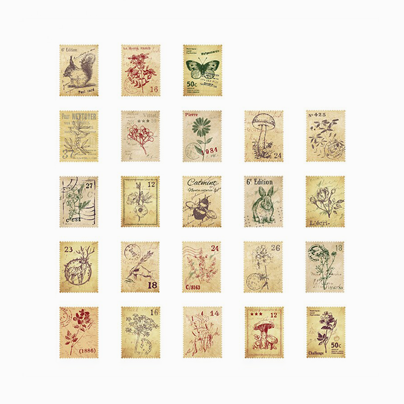 Vintage Stamp Stickers