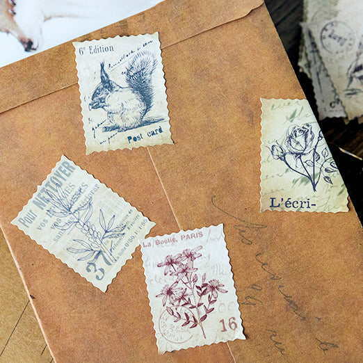 Vintage Stamp Stickers