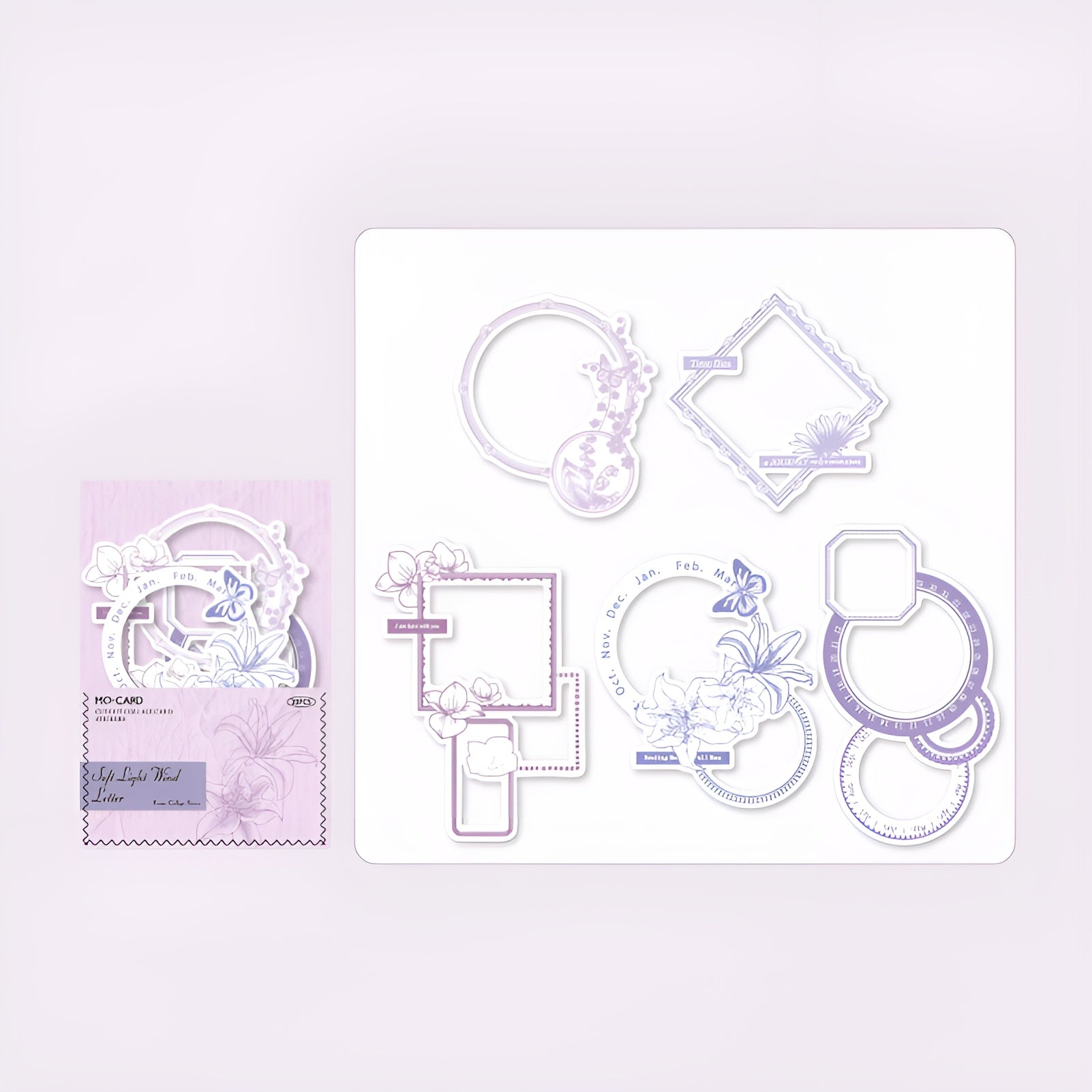 Vintage Vignette Die-Cut Stickers