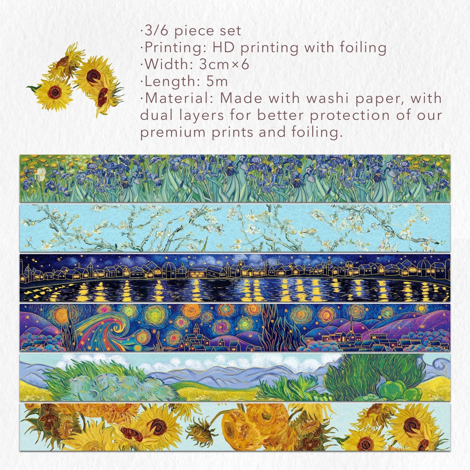 Van Gogh Washi Tape Set