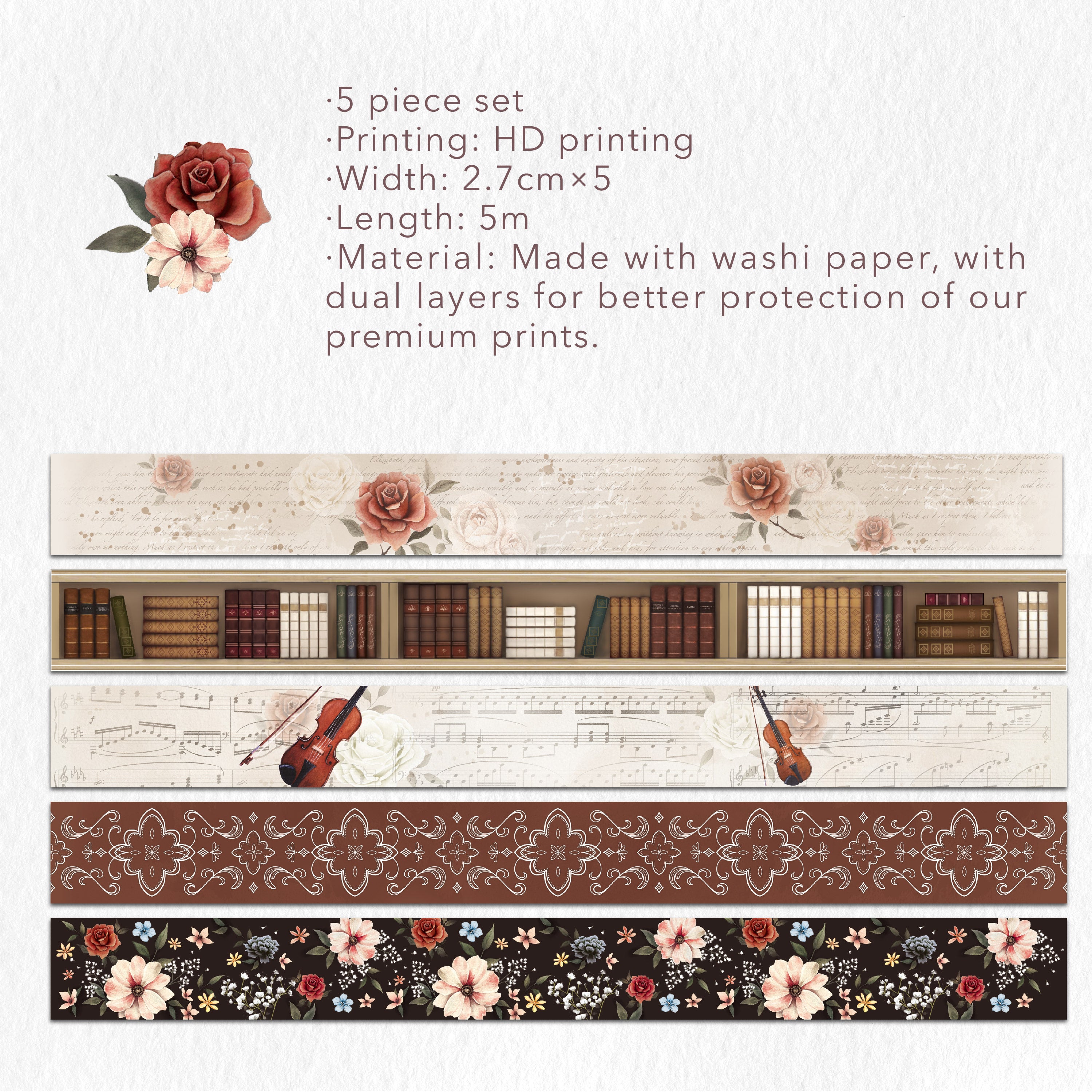 Academia Washi Tape Set