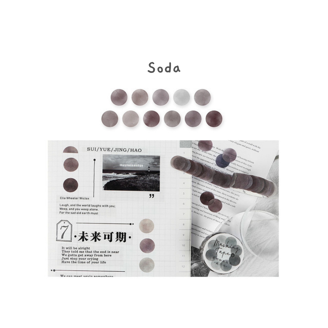 Watercolor Dot Masking Sticker Roll