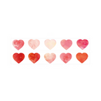 Watercolor Heart Masking Sticker Roll