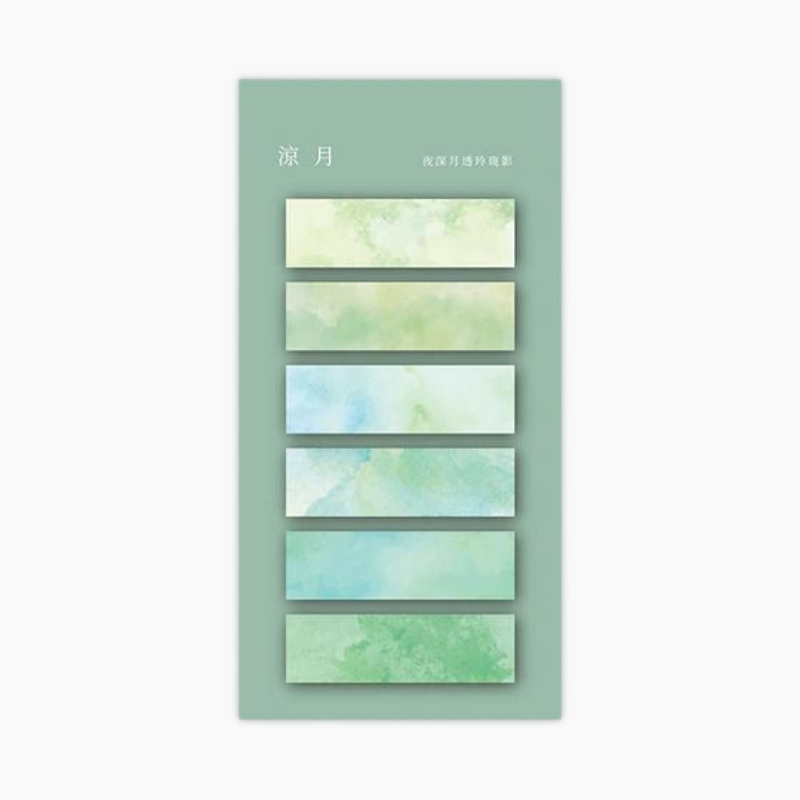 Watercolor Index Sticky Notes