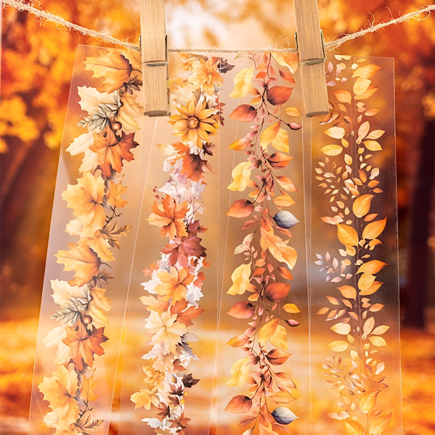 When Leaves Fall Clear Masking Tapes