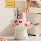 Whimsical Mushroom Pen Holder