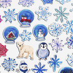 White Winter Paper Stickers