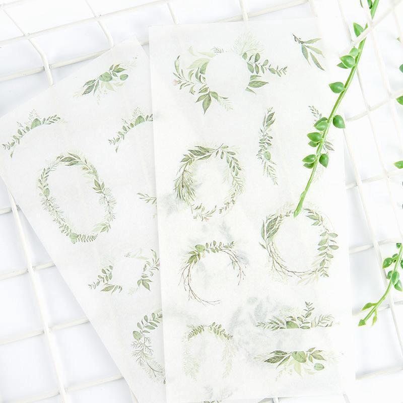 Wild Nature Sticker Set - Green Leaves