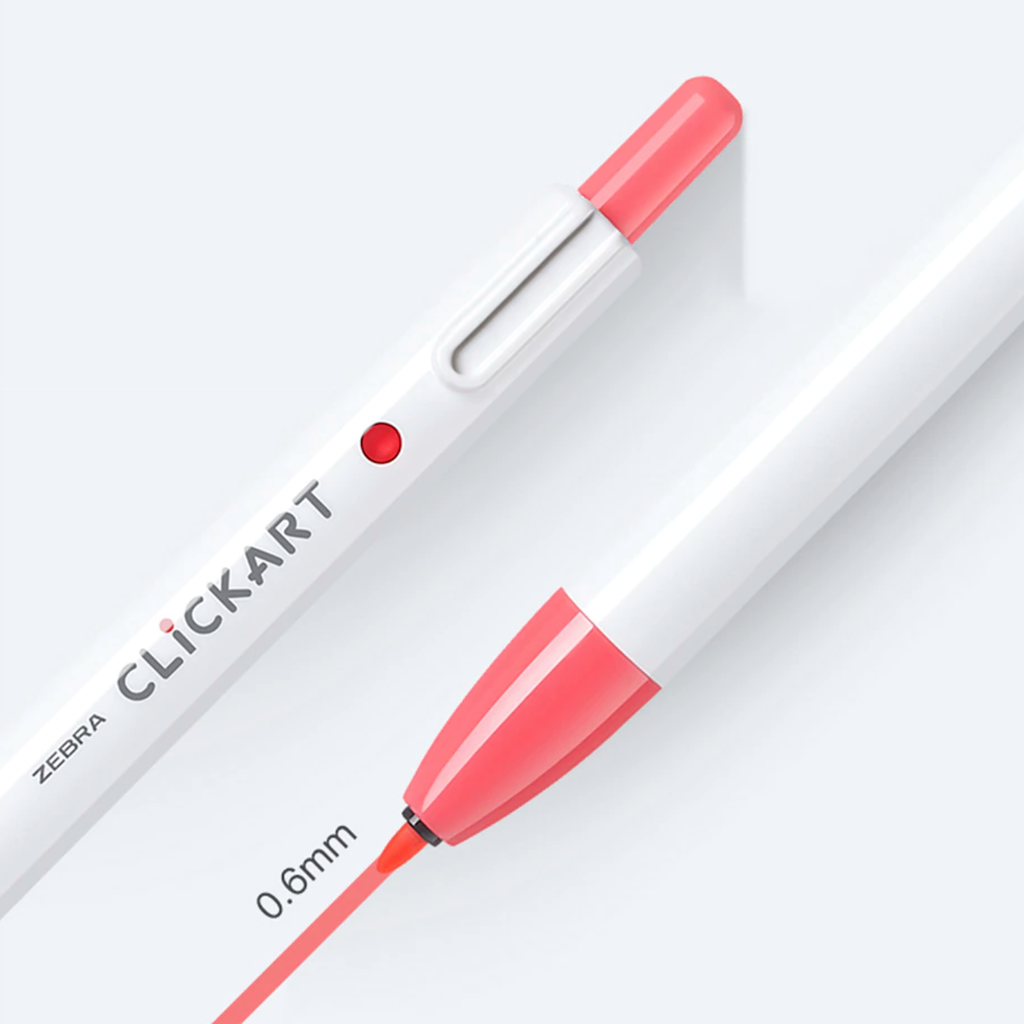 Zebra Clickart Knock Sign Pen 12 Color Set - Standard