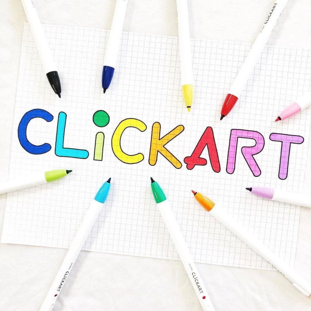 Zebra Clickart Knock Sign Pen 12 Color Set - Standard