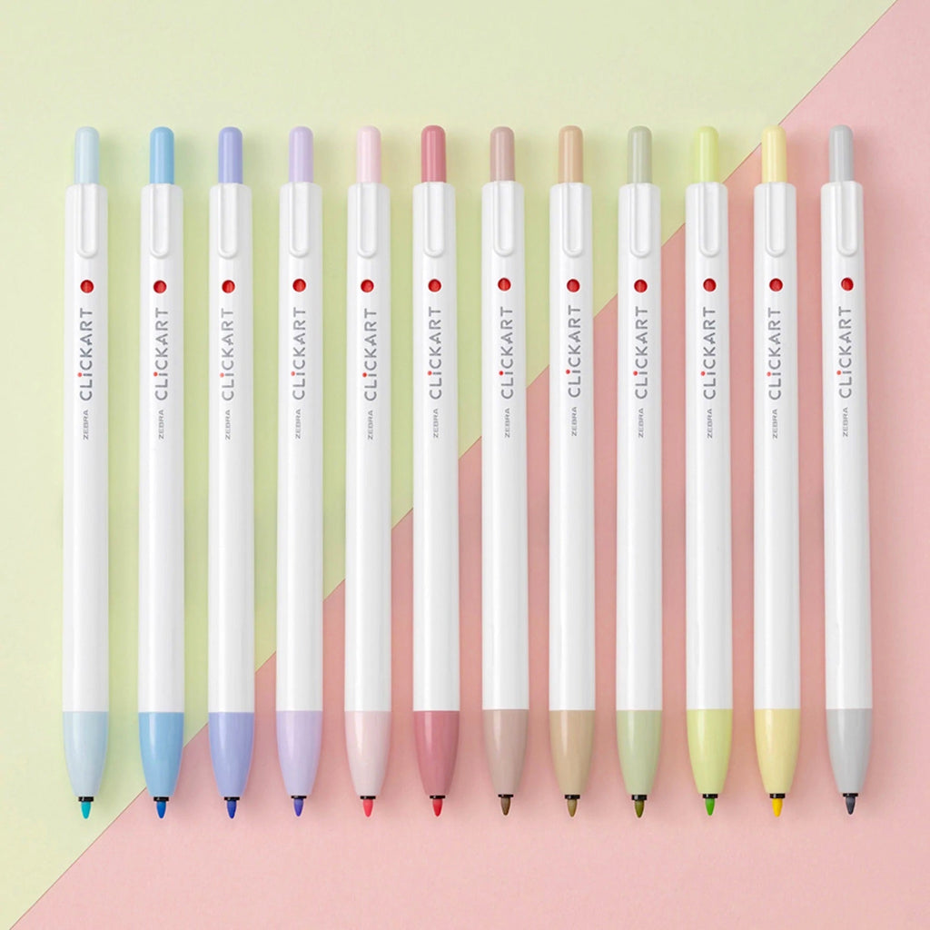 Zebra Clickart Knock Sign Pen - New Colors