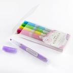 Zebra Kirarich Glitter Highlighters - 5 Color Set