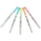 Zebra Mildliner Double Sided Highlighters - 5 Pastel Color Set