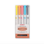 Zebra Mildliner Double Sided Highlighters - 5 Rare Color Set