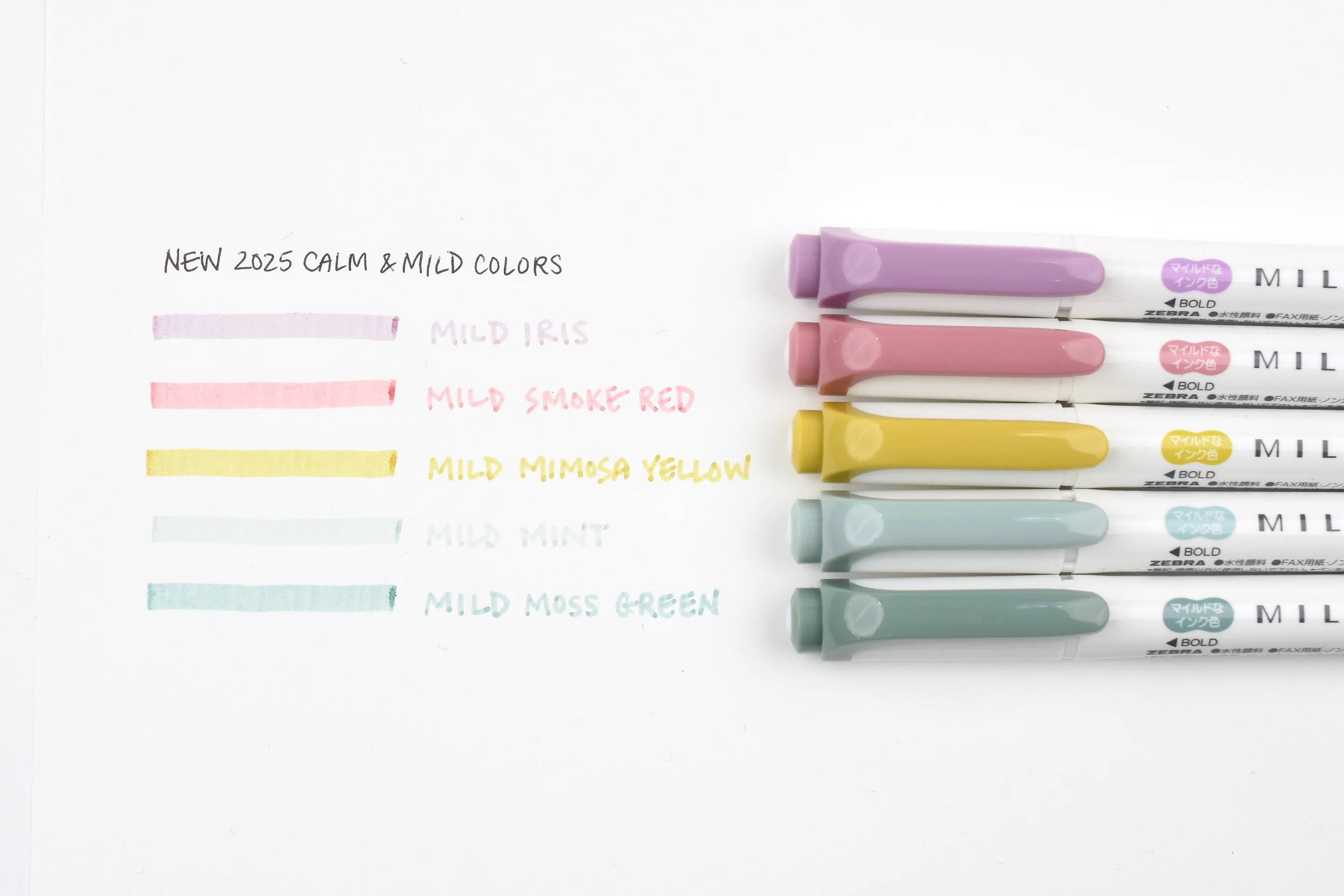 Zebra Mildliner Double Sided Highlighters - NEW COLORS
