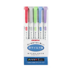 Zebra Mildliner Double Sided Highlighters - 5 Cool Color Set