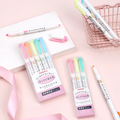Zebra Mildliner Double Sided Highlighters - 5 Pastel Color Set