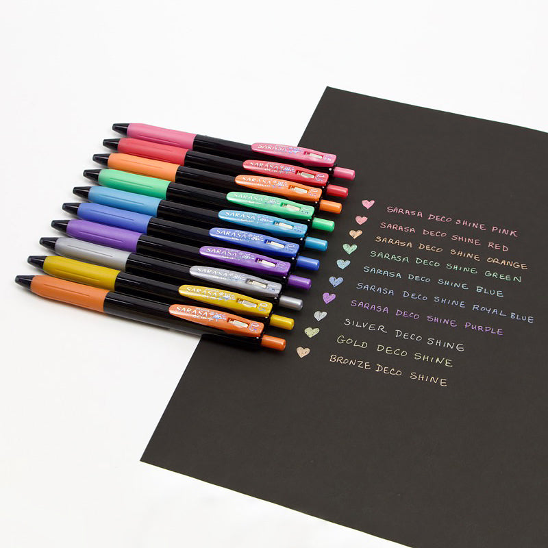 Zebra Sarasa Clip Gel Pen - Decoshine Color