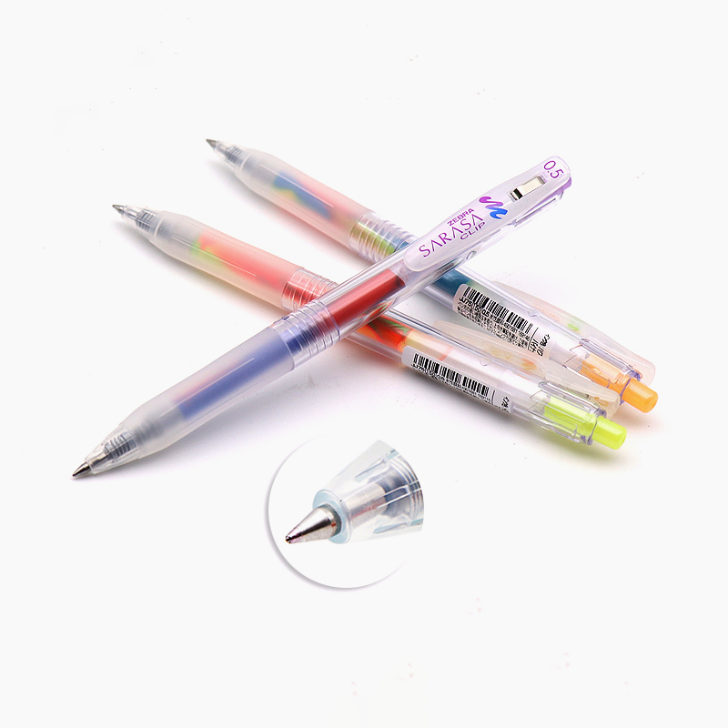 Zebra Sarasa Clip Marble Color Gel Pen - 5 Color Set