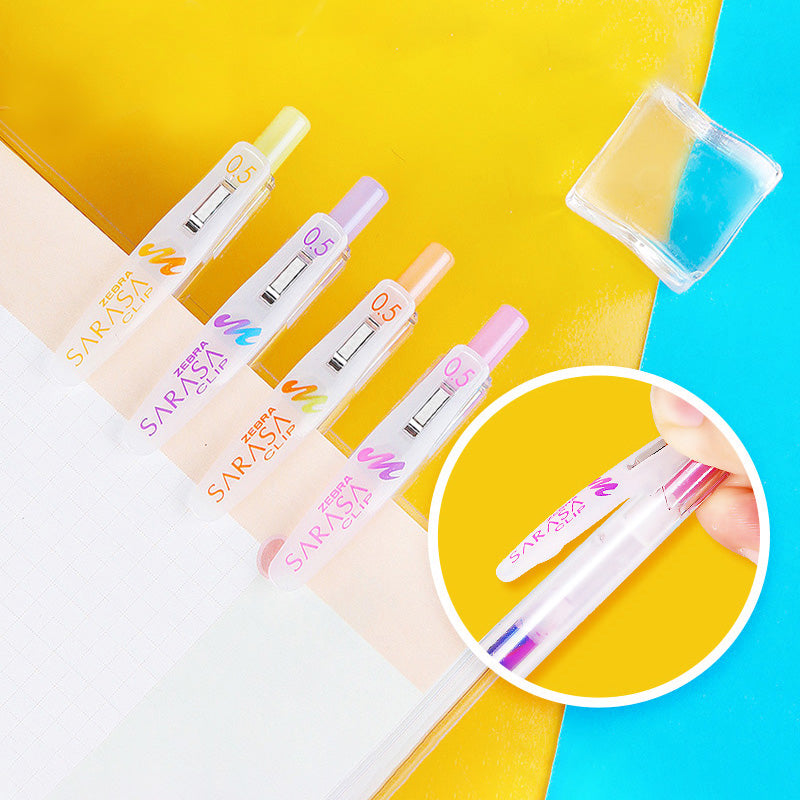 Zebra Sarasa Clip Marble Color Gel Pen - 5 Color Set