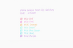 Zebra Sarasa Clip Milk Color Gel Pen - 8 Color Set