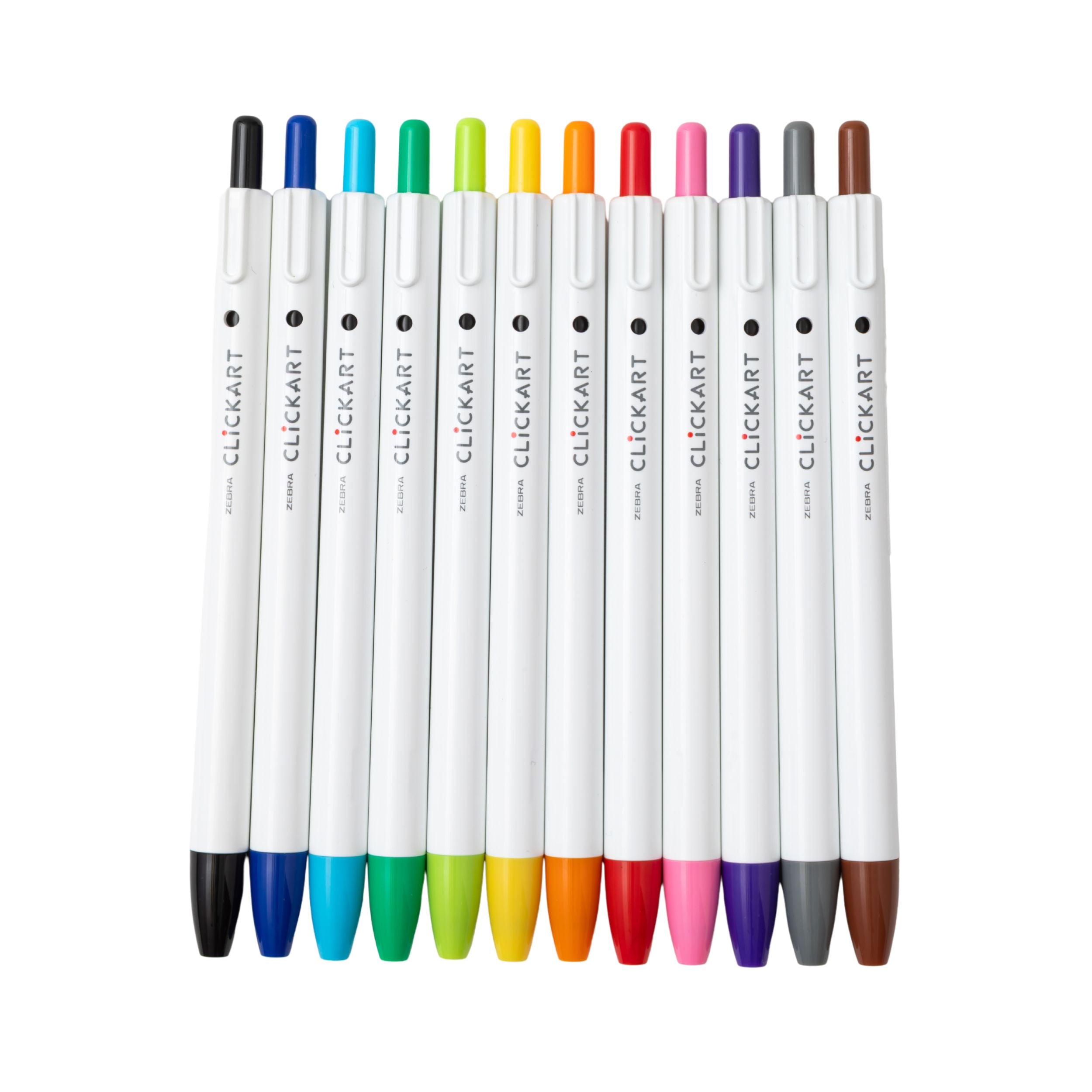 Zebra Clickart Marker Set - Standard - 12 colors