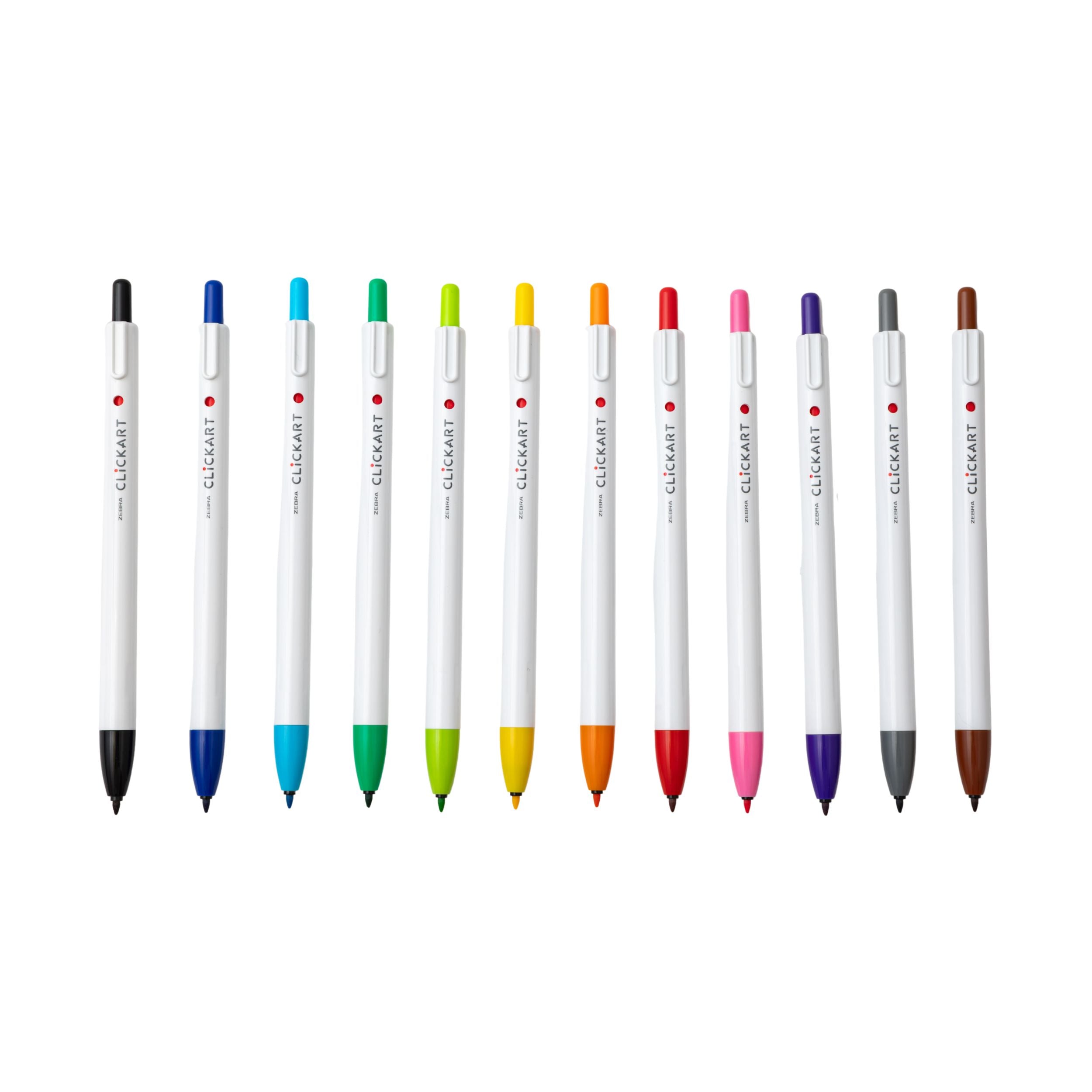 Zebra Clickart Marker Set - Standard - 12 colors