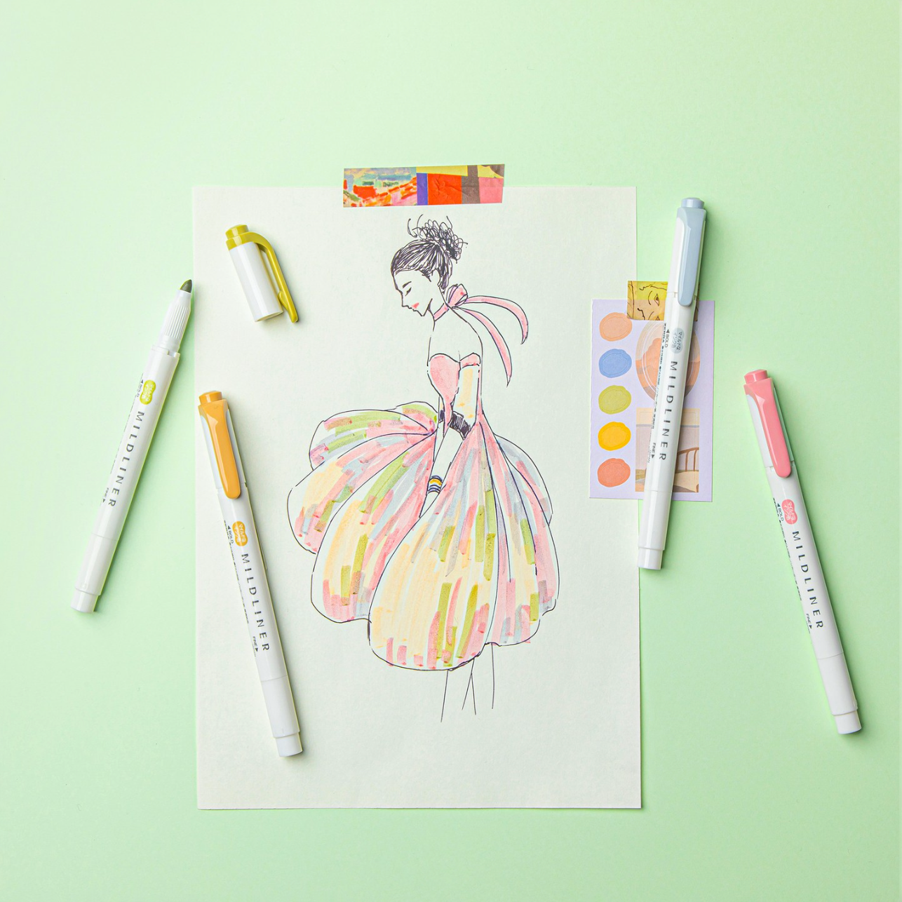 Zebra Mildliner Double Sided Highlighters - Mild Natural