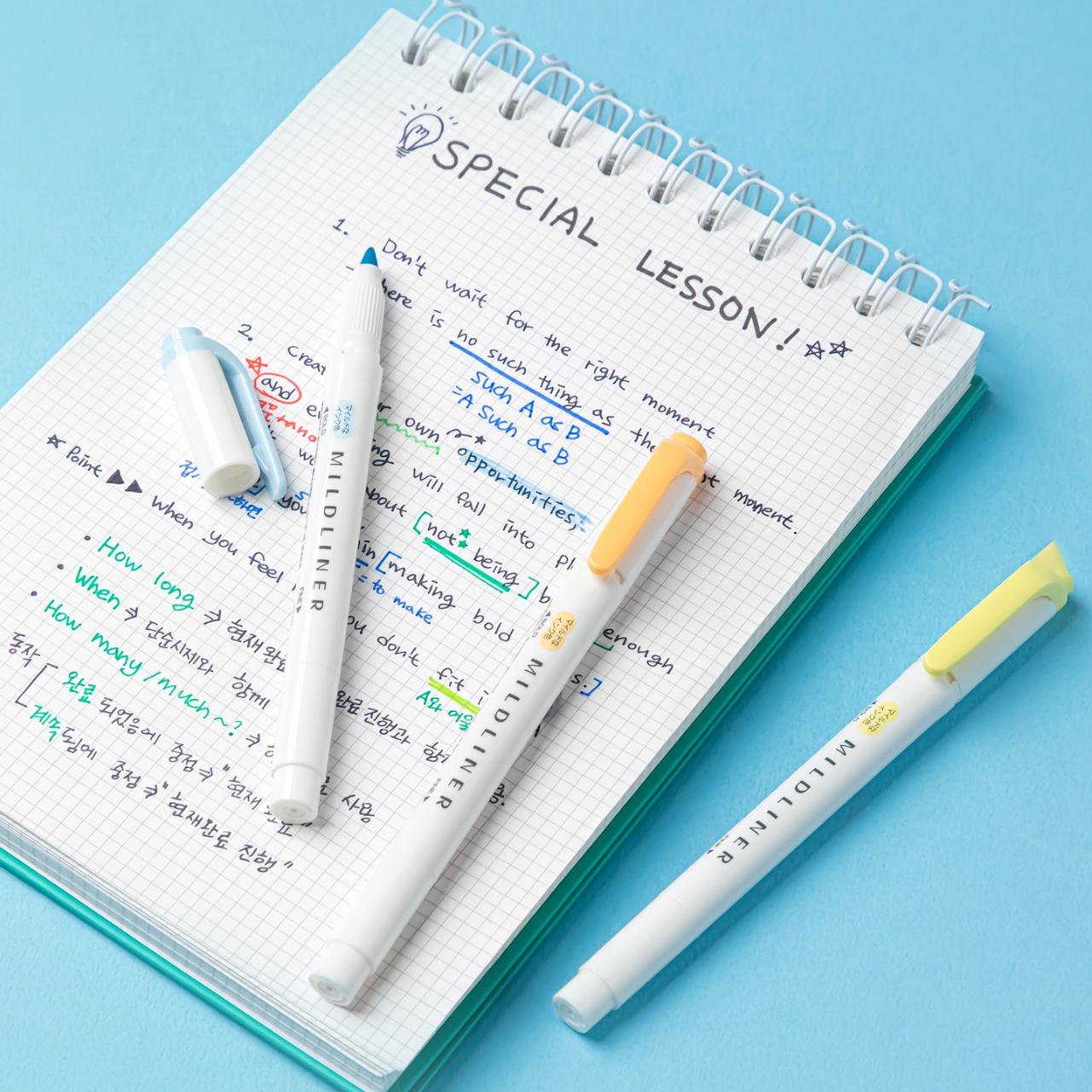 Zebra Mildliner Double Sided Highlighters - Mild Pastel