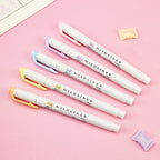 Zebra Mildliner Double Sided Highlighters - Mild Pastel