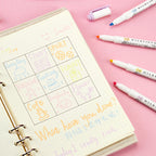 Zebra Mildliner Double Sided Highlighters - Mild Pastel
