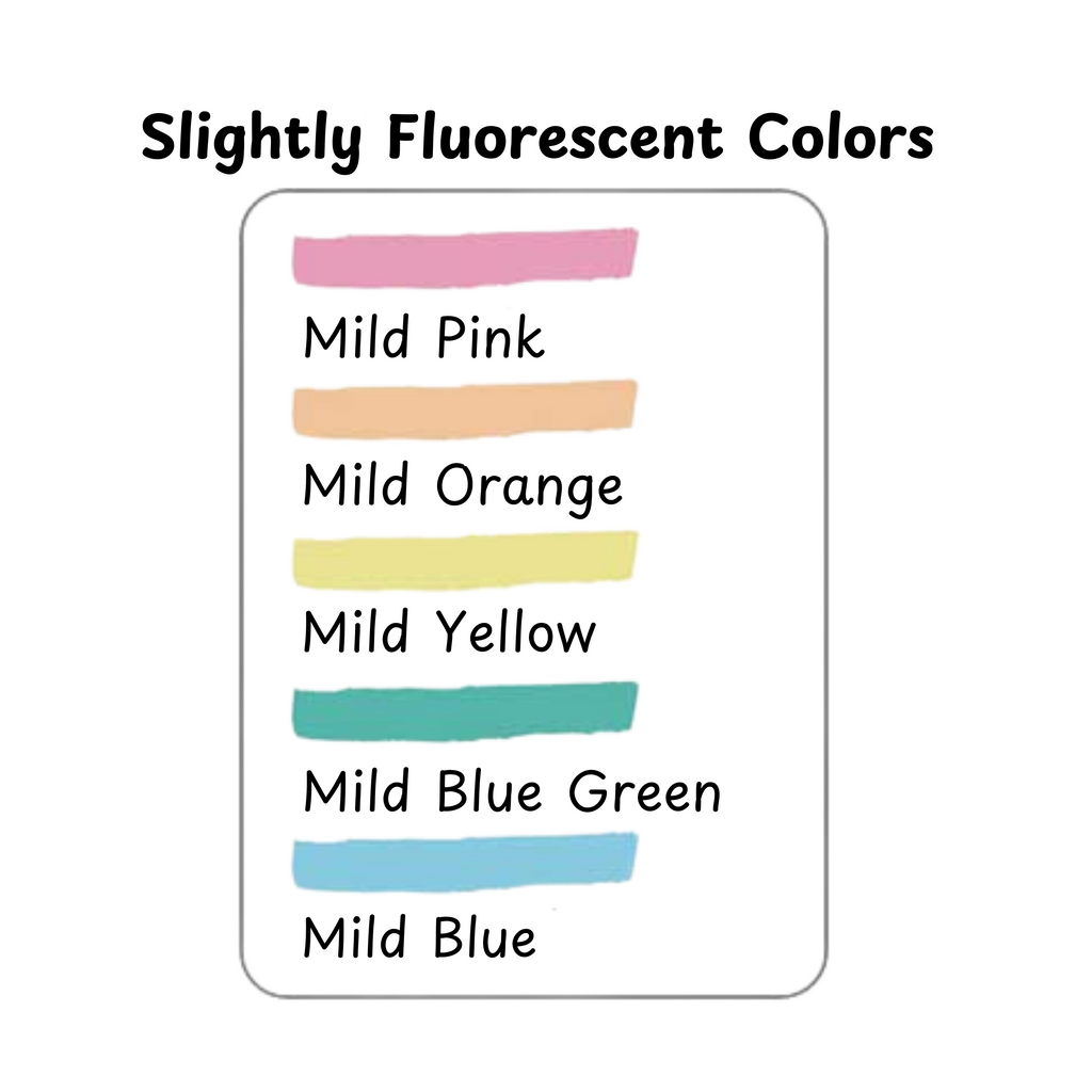 Zebra Mildliner - Slightly Fluorescent - 5 x Double Sided Highlighter Set