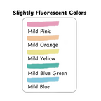 Zebra Mildliner - Slightly Fluorescent - 5 x Double Sided Highlighter Set