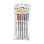 Zebra Mildliner - Warm - 5 x Double Sided Highlighter Set